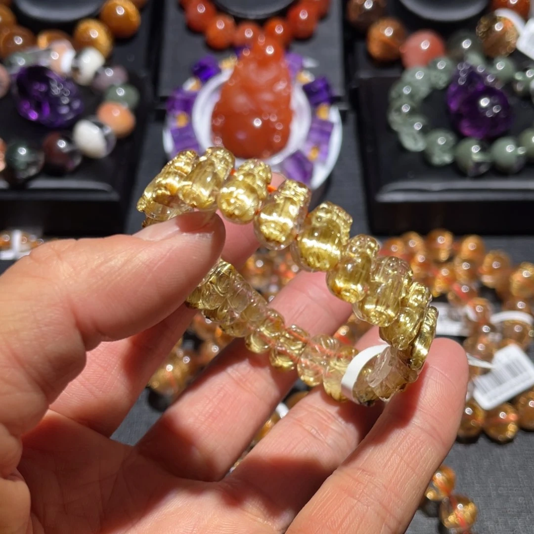 水晶手链未镶嵌·*Z钛晶貔貅手链12mm左右