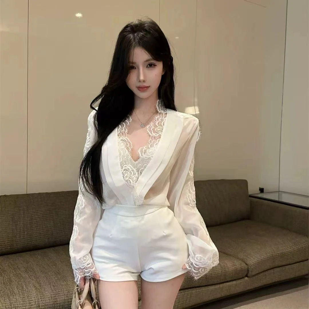 子艳WEIFAN春季复古港风性感风气质衬衫