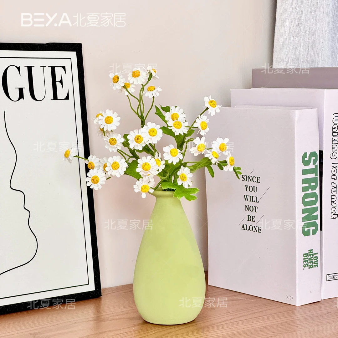 洋甘菊仿真花小清新雏菊花束客厅假雏菊摆设菊花创意仿真花束摆件