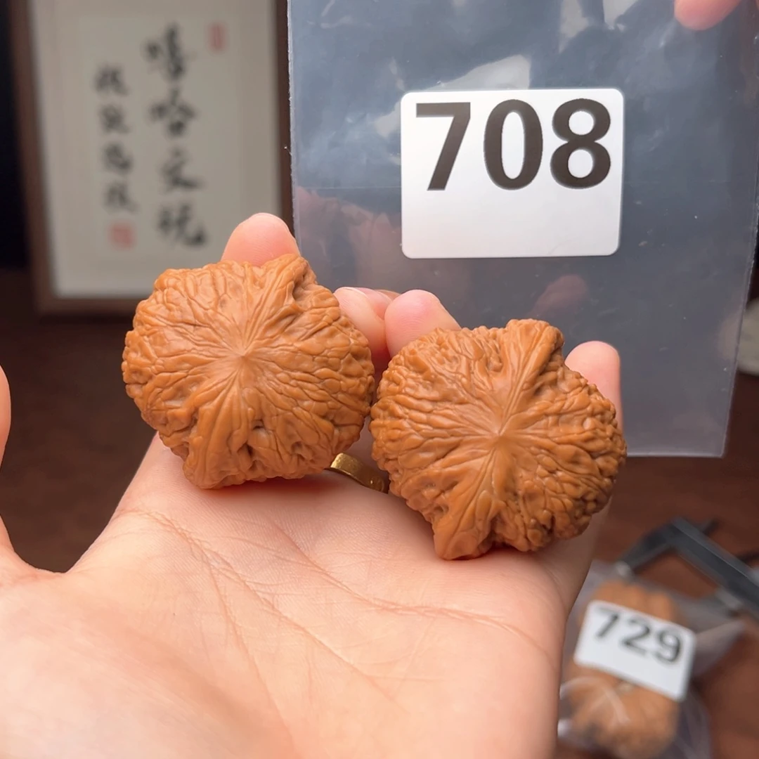 文玩核桃吊坠金*胖铁锤41