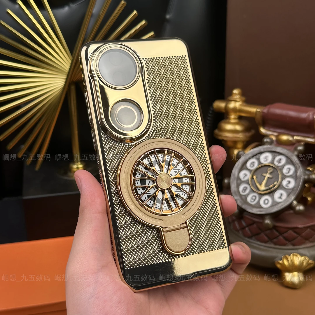 【五金支架+自带镜头膜】适用VIVOS20系列电镀散热防摔支架全包壳