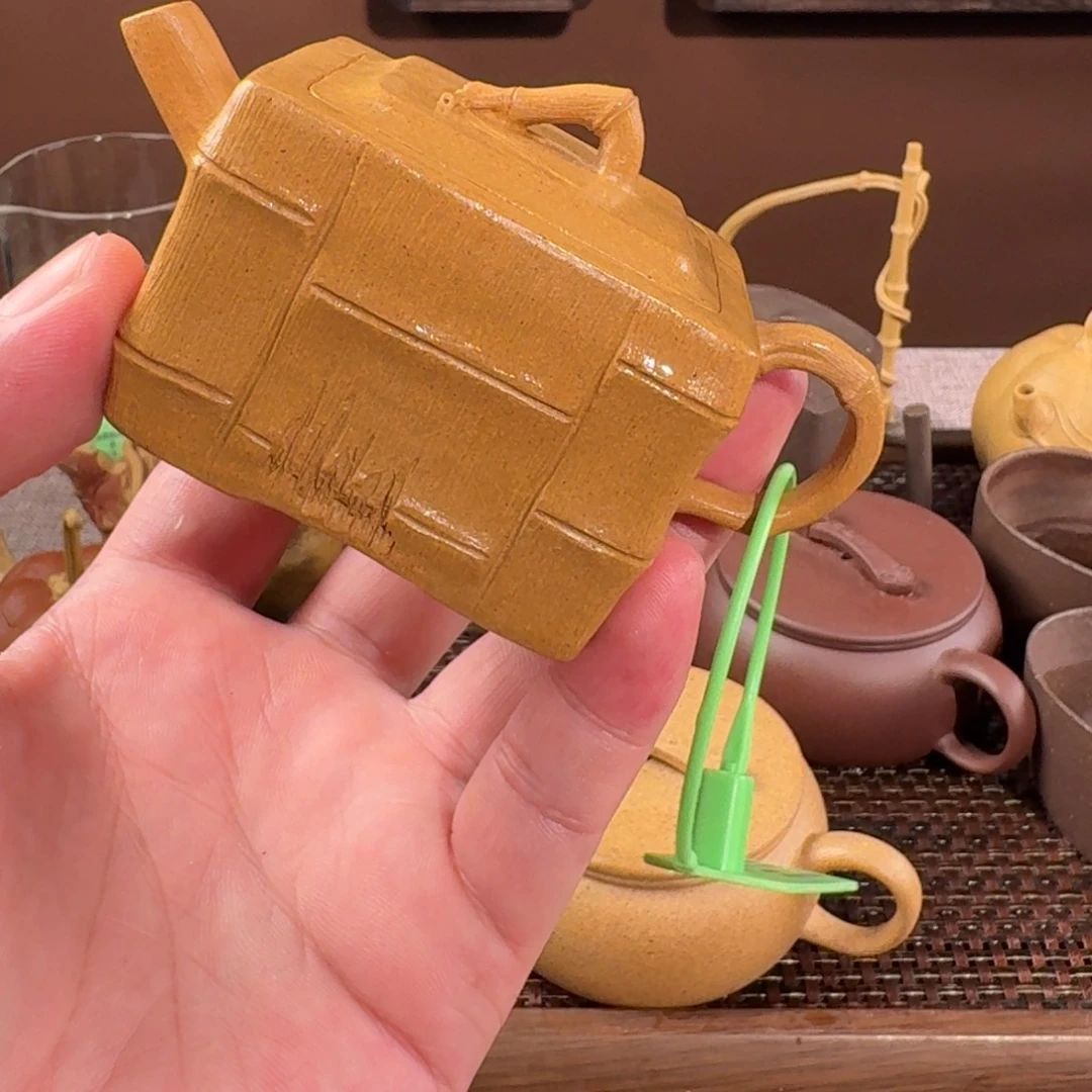 王***方紫砂茶壶大四方灵竹