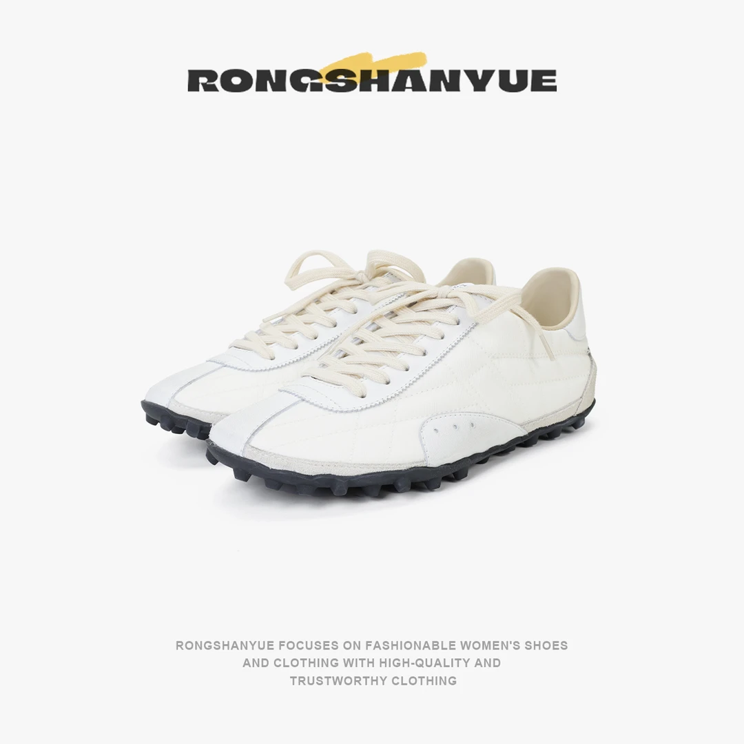 Rongshanyue经典复古阿甘鞋平底软底德训鞋轻便休闲运动鞋女B1306