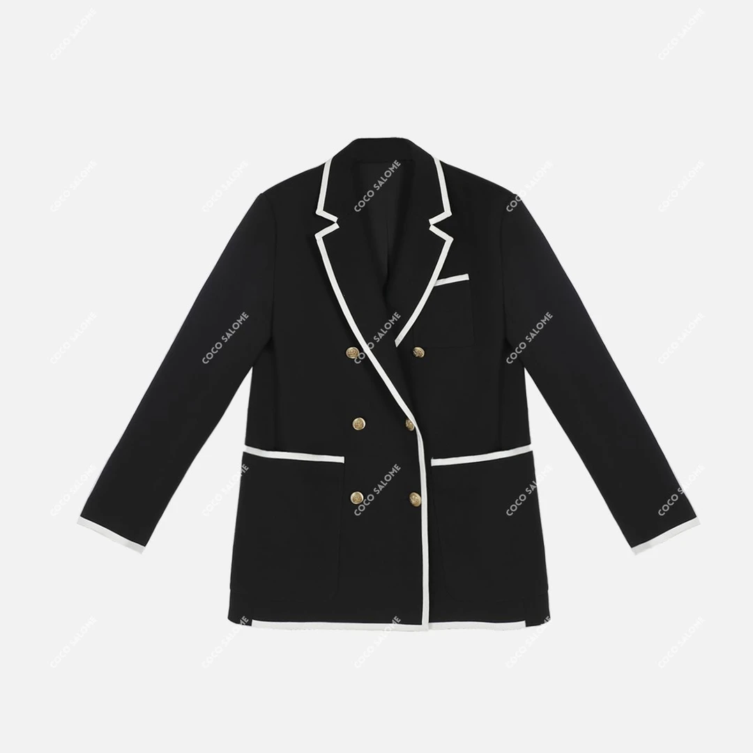 安安推荐【罗拉小姐】羊毛料+天丝料轻奢中长款西服BL-24210505