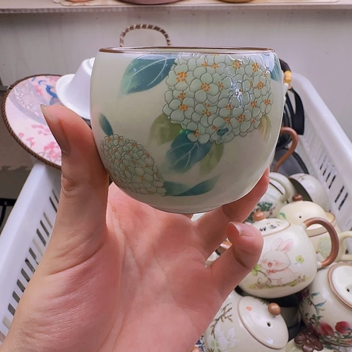 陶栖绣球花钟鼎杯