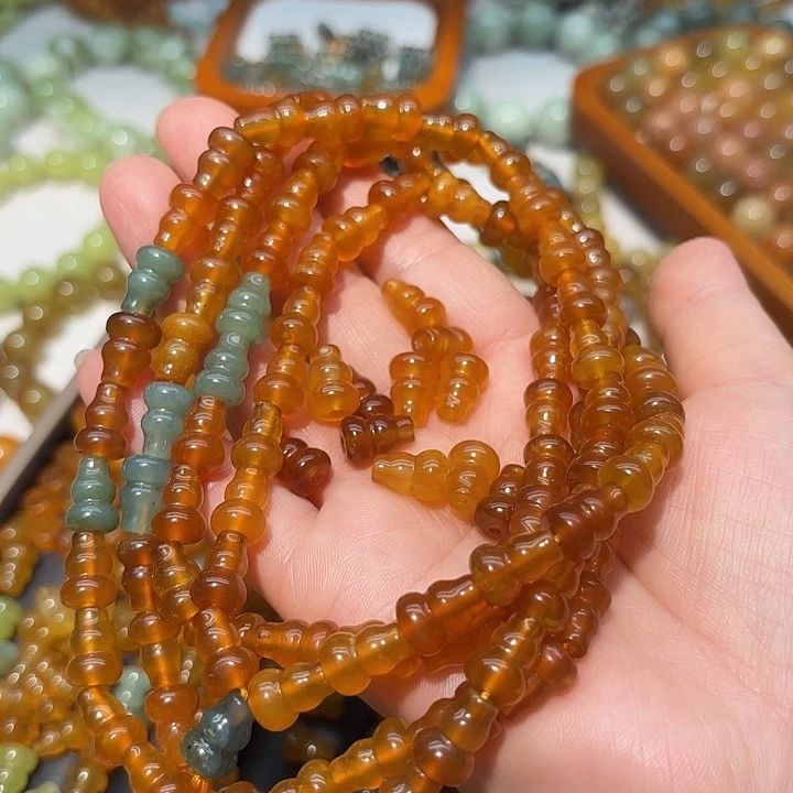 ****～蛇纹石玉未镶嵌手串