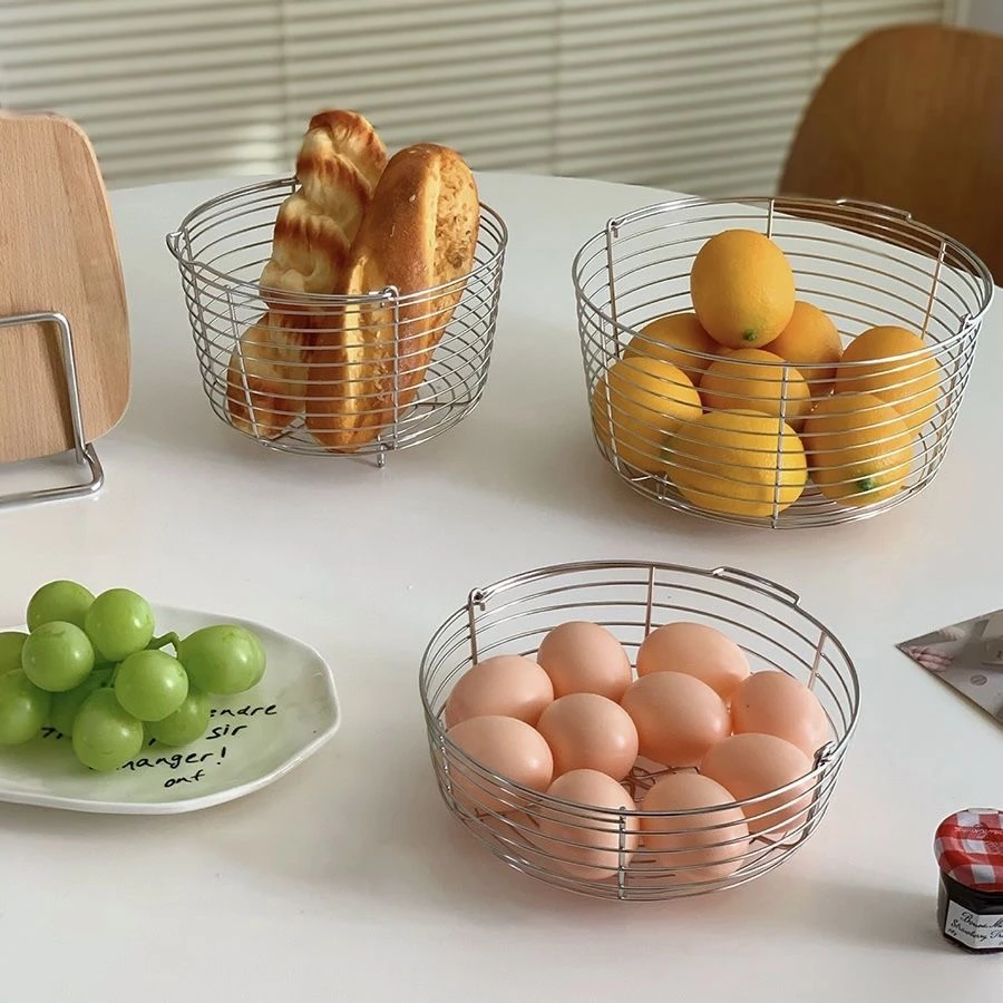 304不锈钢焯水篮子家用厨房沥水篮果蔬收纳沥水架油炸篮手提篮