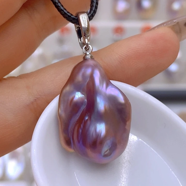 未镶嵌淡水珍珠吊坠(赠链)