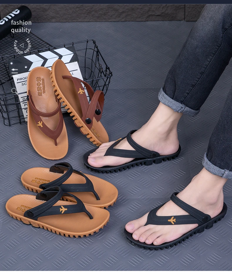 男士凉鞋耐磨防滑耐磨夏季户外开车人字拖鞋男士款新款爆款06