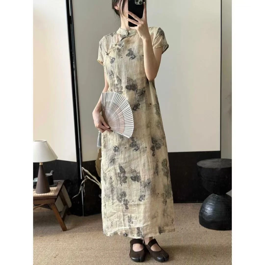 复古禅意麻料过款衣K701-K800