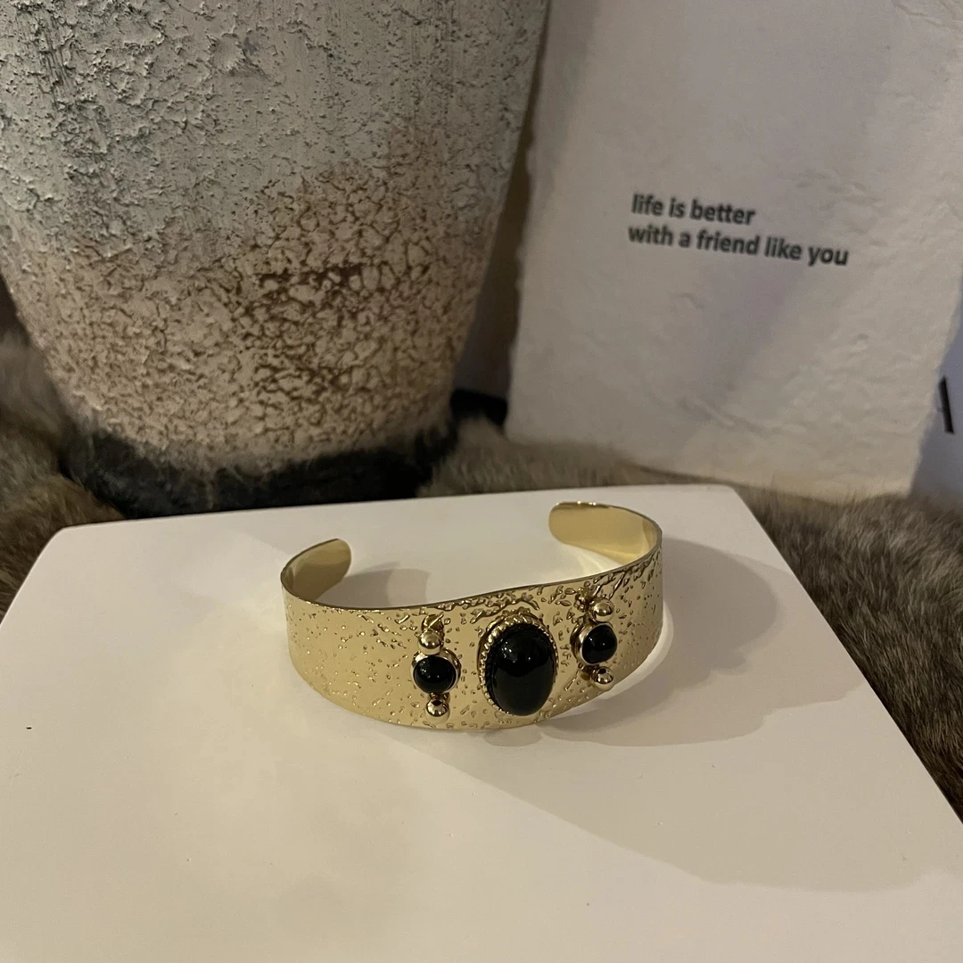 钛钢手镯 钛钢手镯 LARVINA法式复古精美手镯