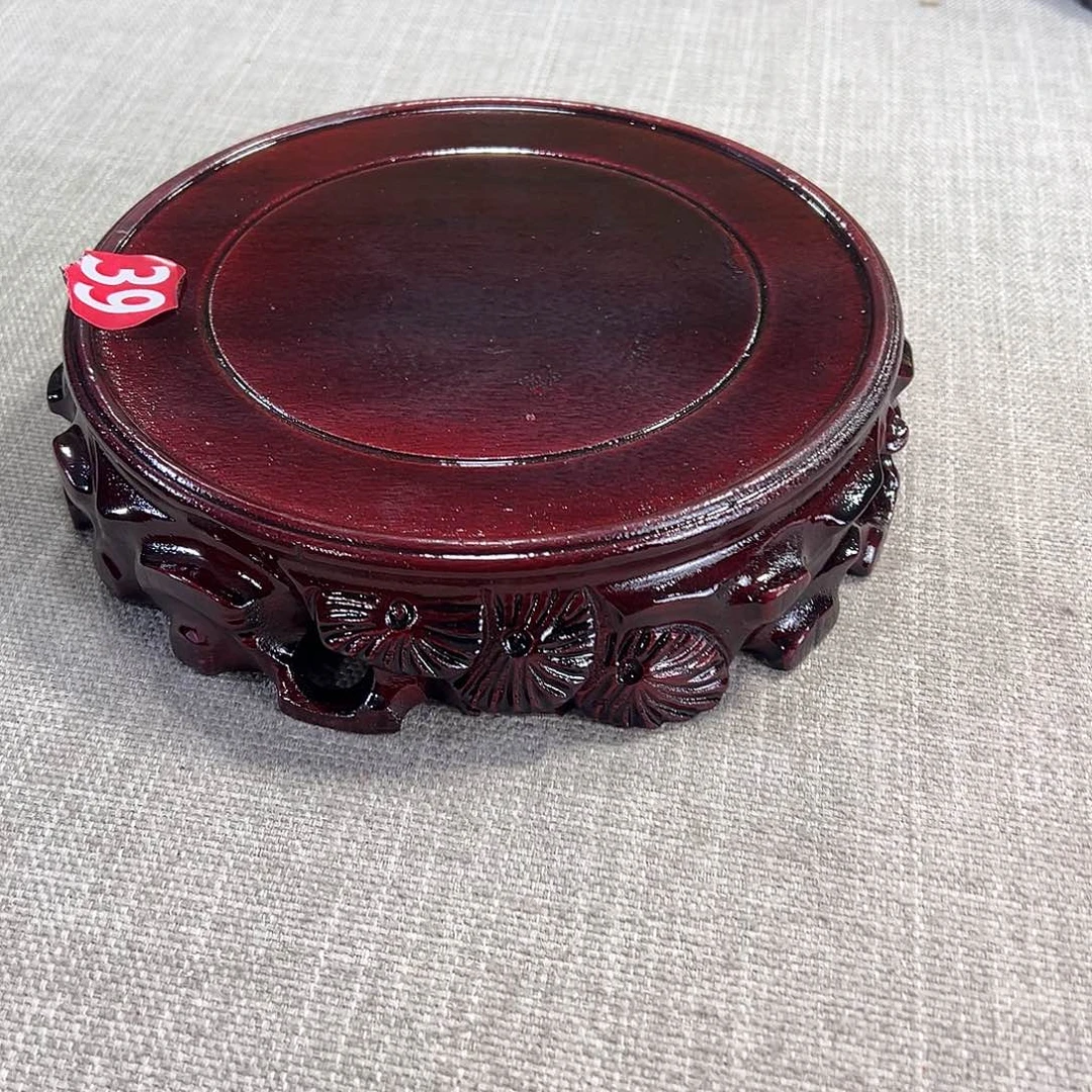 红木底座精雕工艺品
