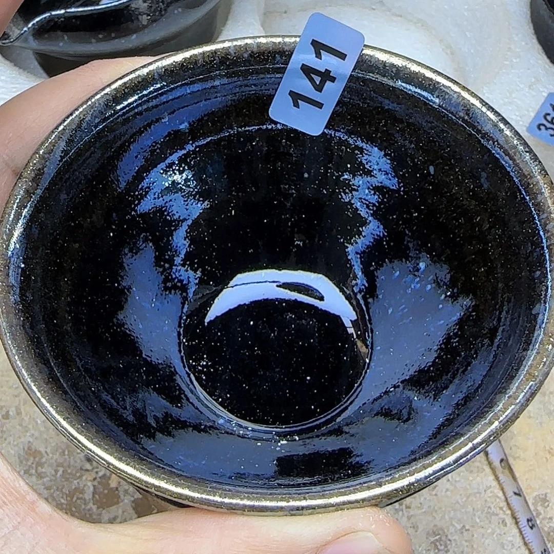茶盏琢泥窑柴烧开窑