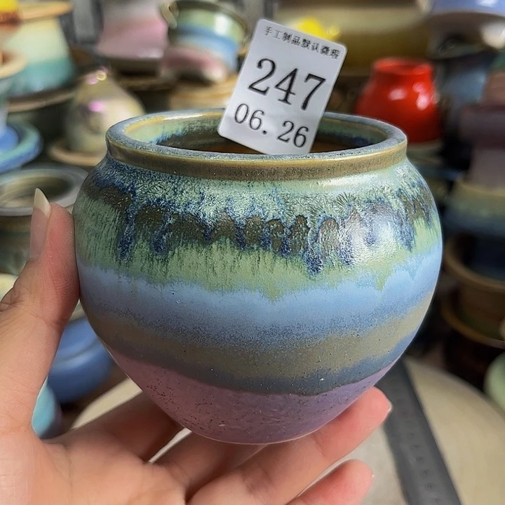 瓷片景德镇陶瓷手工制作口7高8.5