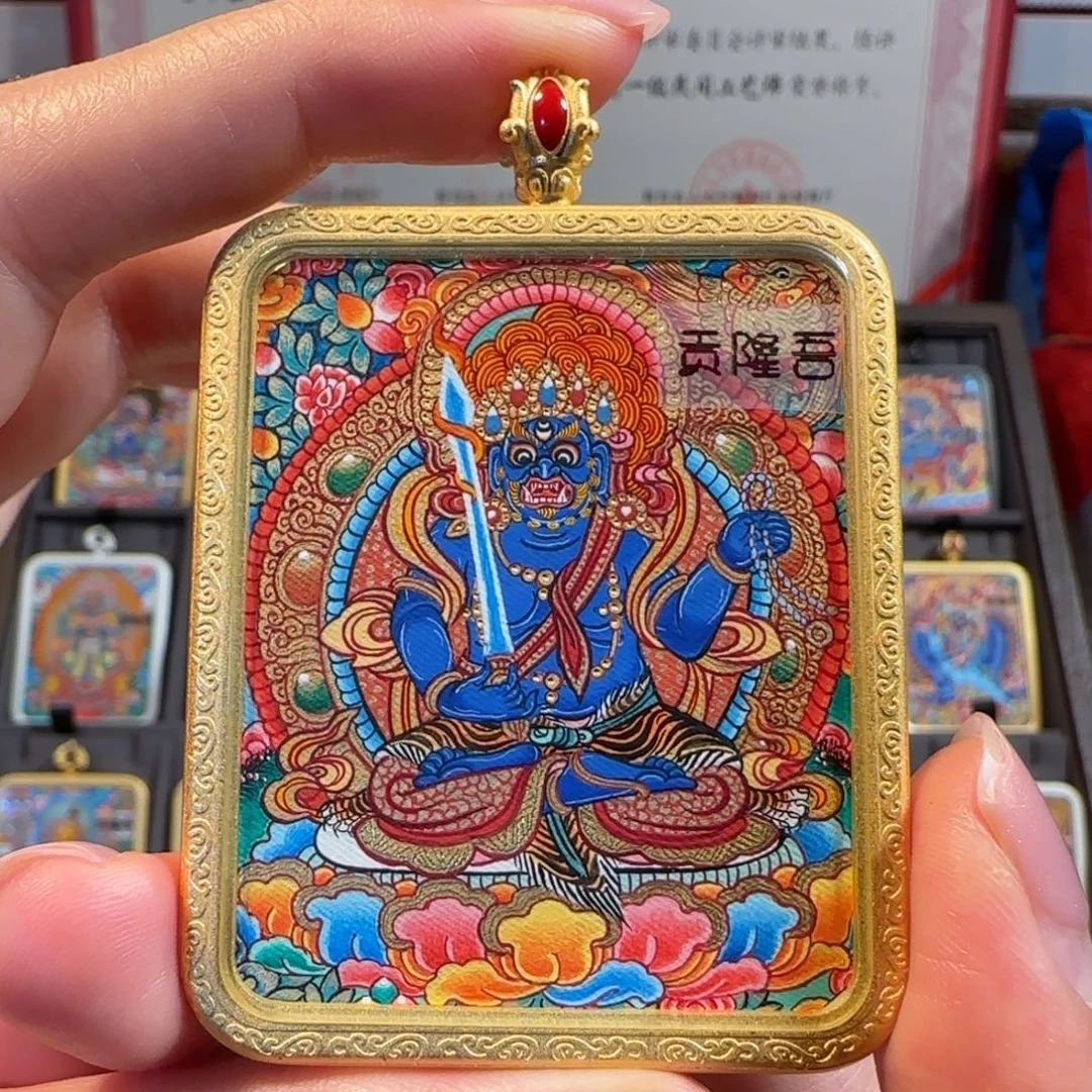 装裱画纯手绘天然矿料 不动 普华东智绘