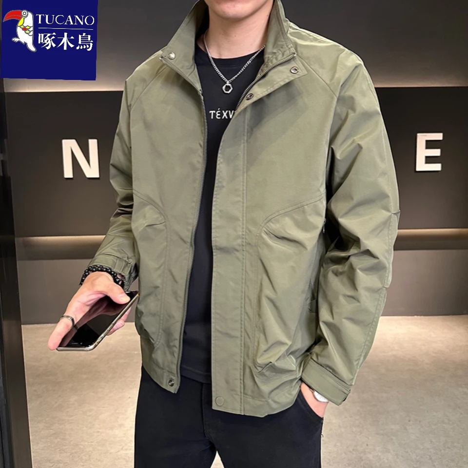 TUCANO/啄木鳥男士秋冬季外套大码立领工装韩版潮流百搭休闲夹克