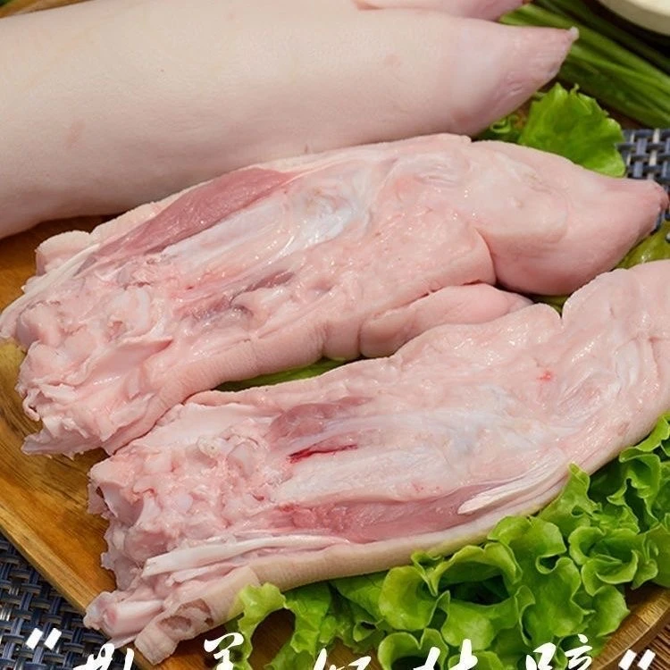 新鲜大猪猪蹄 单只1斤多一只 猪蹄对半劈开 速冻发货加1包料包