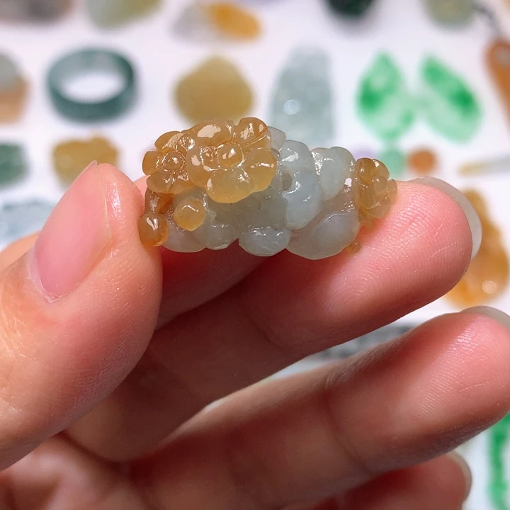 未镶嵌定制翡翠花