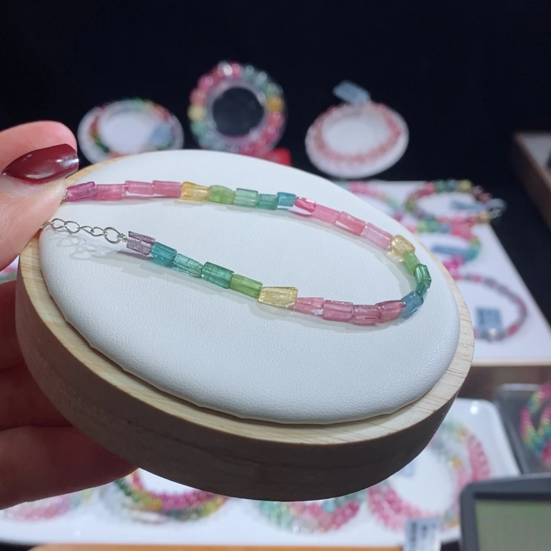 碧玺手链未镶嵌方糖