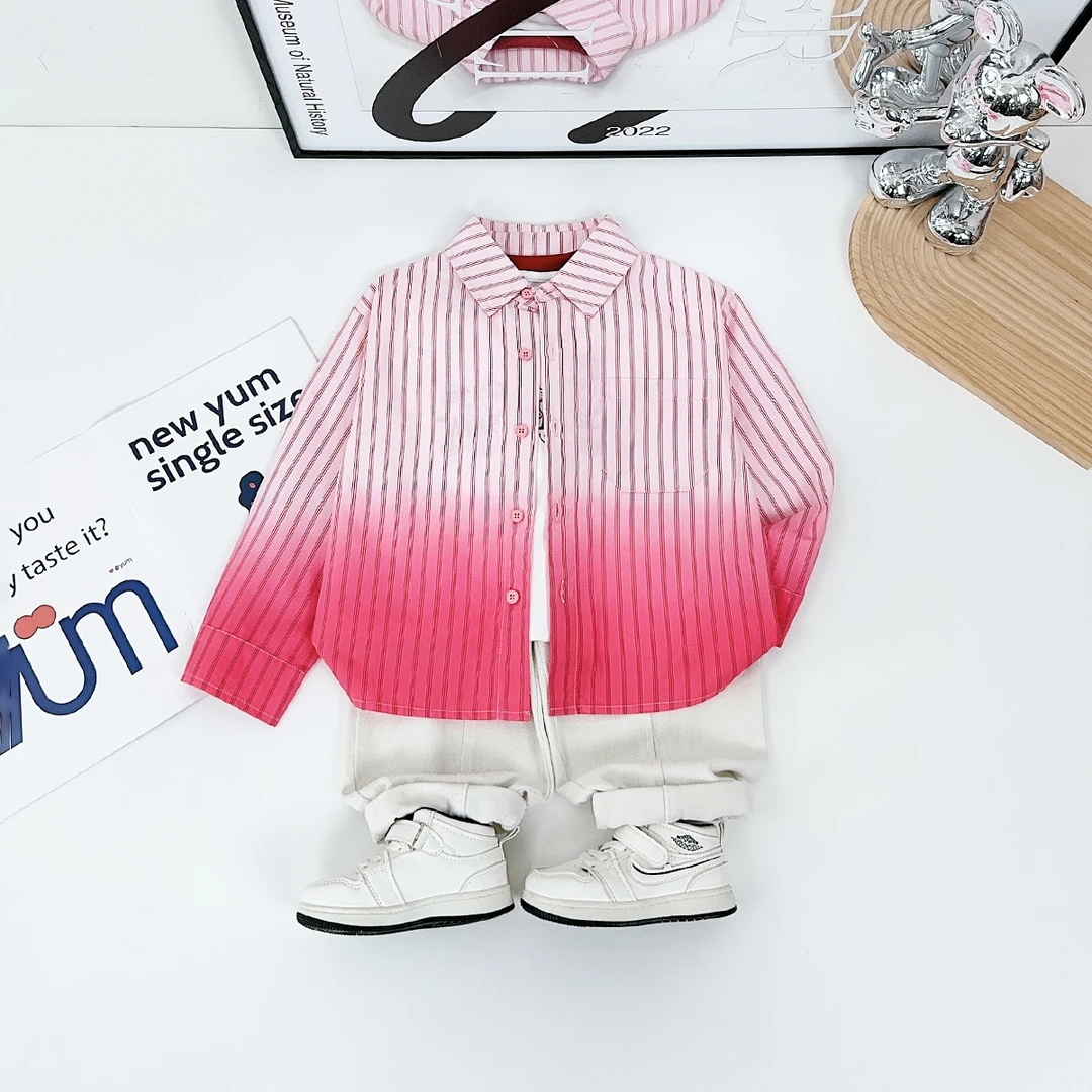 儿童衬衫长袖2025新款春装男童春秋上衣潮 BQ25033N 悠悠童话童装