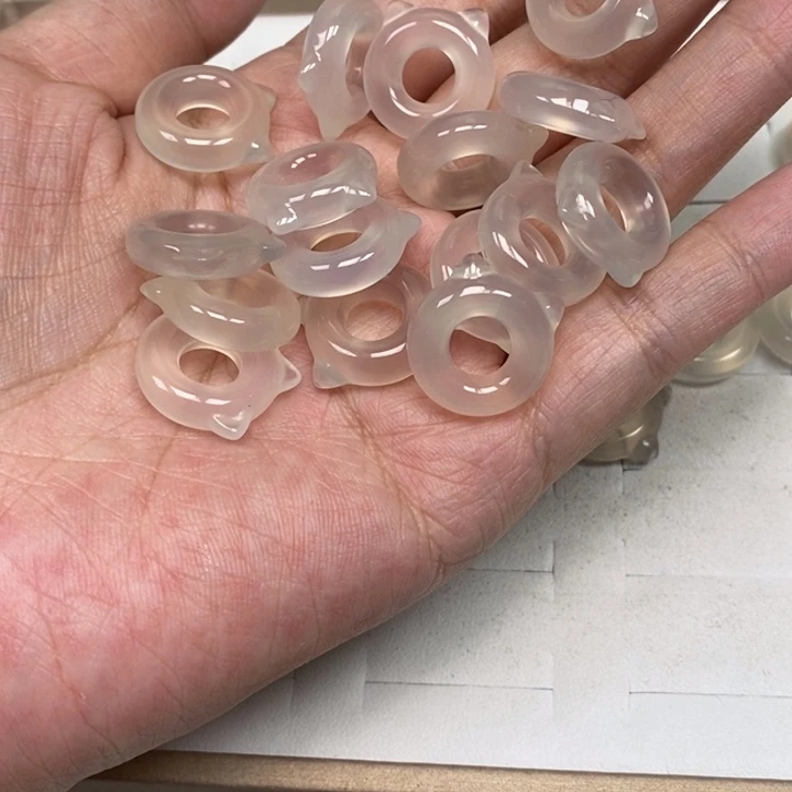 玛瑙/玉髓未镶嵌颈饰拍1发3猫圈