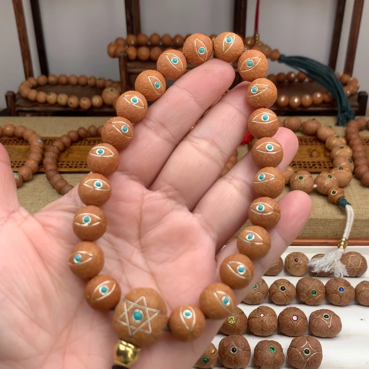 凤眼菩提吊坠手串