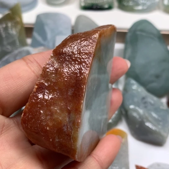 翡翠裸石翡翠边角料