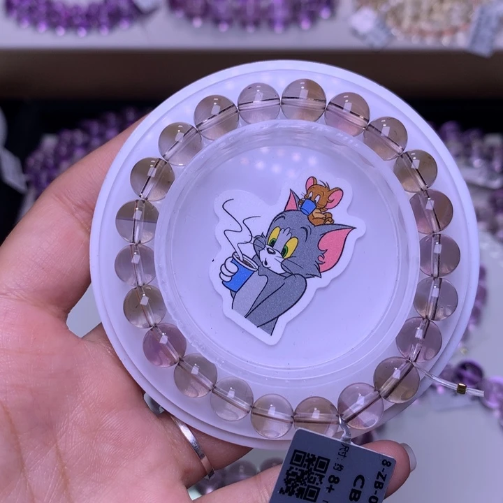 未镶嵌紫晶手链玻利维亚紫黄