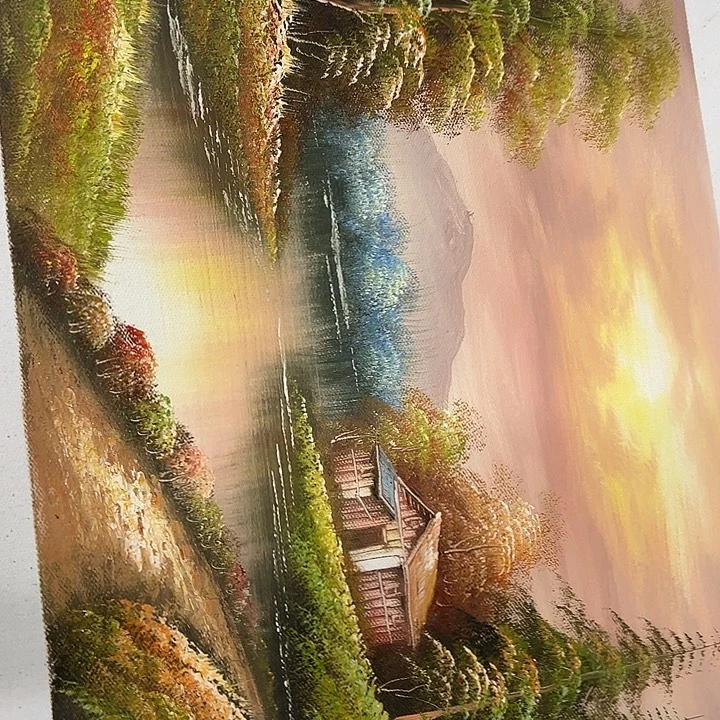 油画恭喜嘻嘻仔仔细细