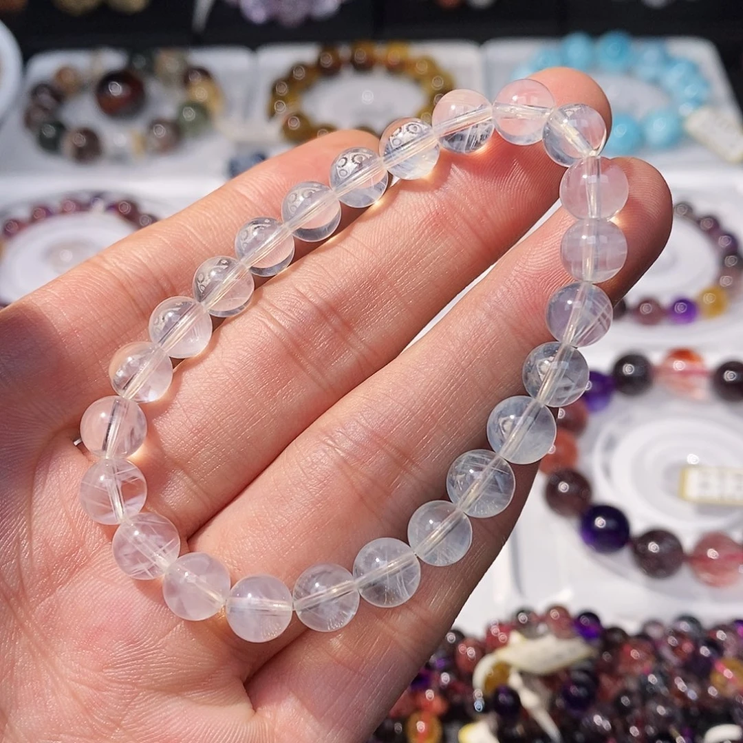 手链水晶未镶嵌蓝针7.5