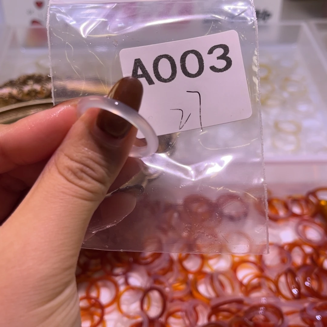 玛瑙/玉髓未镶嵌戒指003