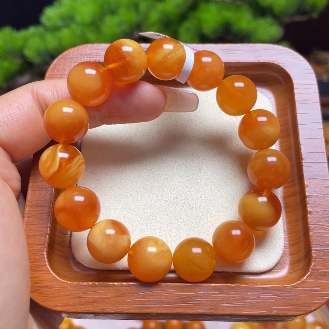 未镶嵌蜜蜡手链手串
