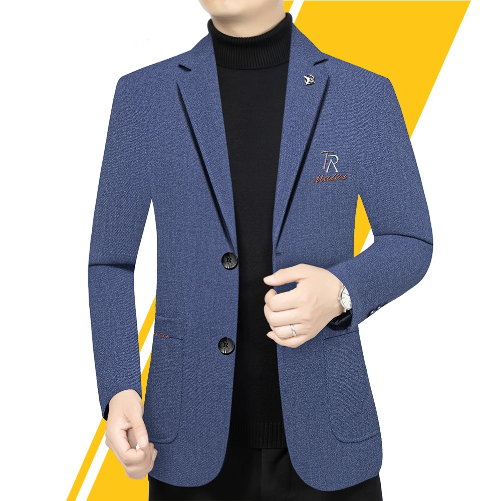 【质感高档】时尚帅气西装外套男中青年春季休闲西服外套2025新款