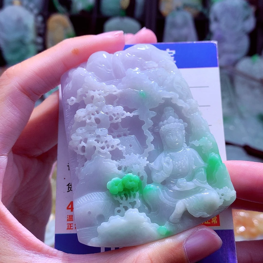 颈饰未镶嵌翡翠天然