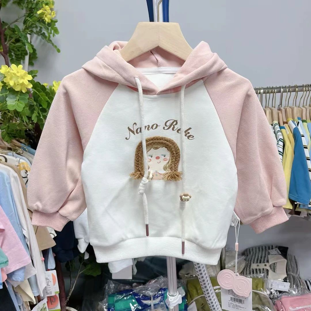 阿奇幼幼园女童春秋连帽卫衣 240515