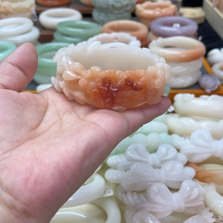 未镶嵌石英岩玉珠宝奇石幽*