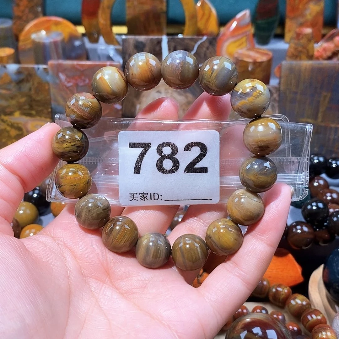 硅化玉天然北票硅化玉手串未镶嵌天然北票硅化玉手串