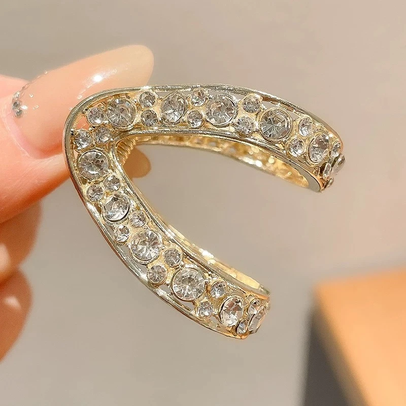 高马尾固定神器抓夹后脑勺半扎发头饰高级感发夹鲨鱼夹发卡1432