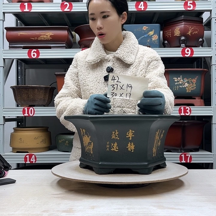 紫砂花盆紫砂花盆