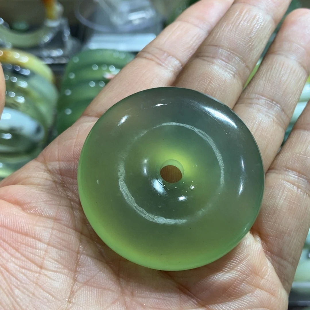 岫玉未镶嵌手镯平安扣