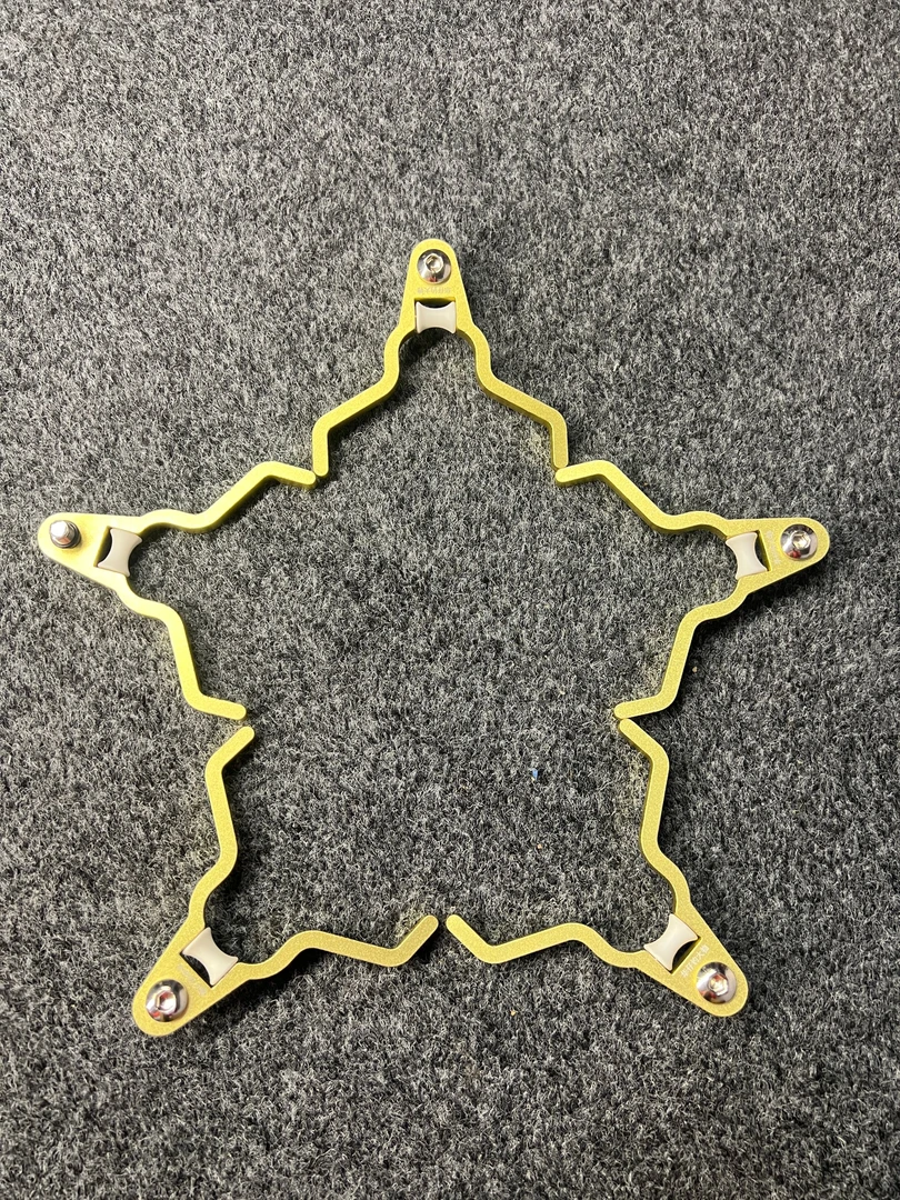 华仔钓大物滑轮羊角头金色铝合金8mm通用