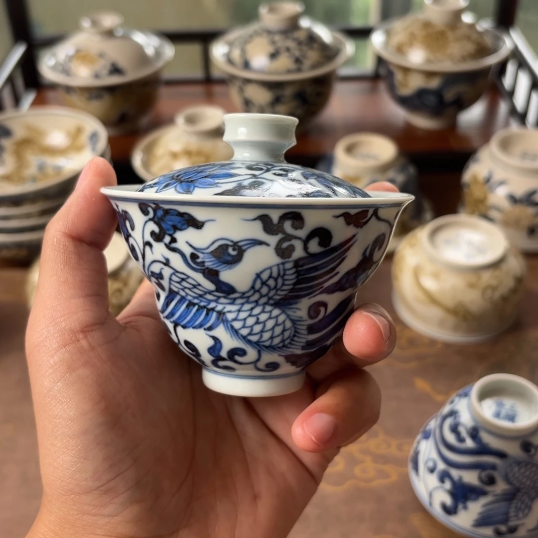 摆件景德镇手绘茶器