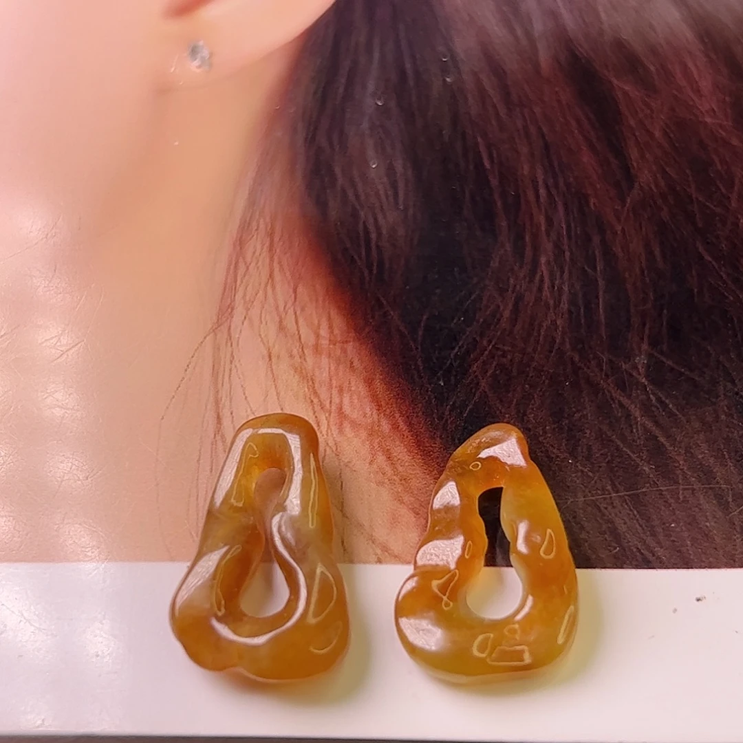宛***宛翡翠未镶嵌耳饰耳饰