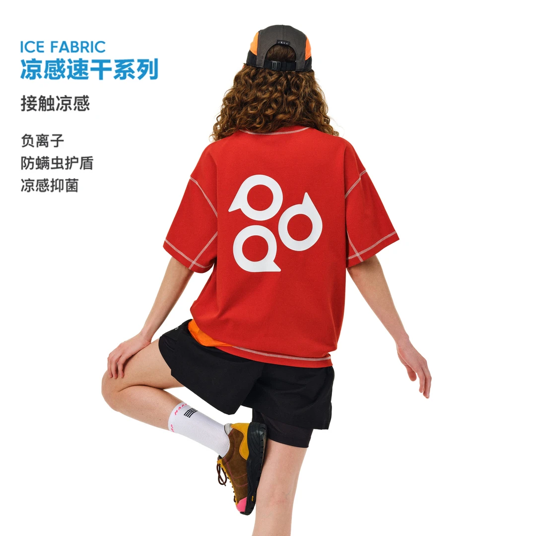 FPA哈苏线设计感短袖男T恤创意LOGO运动宽松圆领短袖夏季跑步半袖