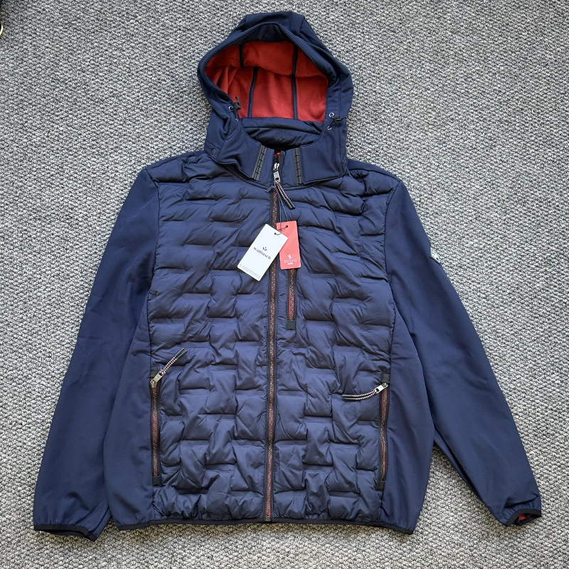 德国walbusch气候系列秋冬户外男棉服夹克保暖立领防风保暖带帽子