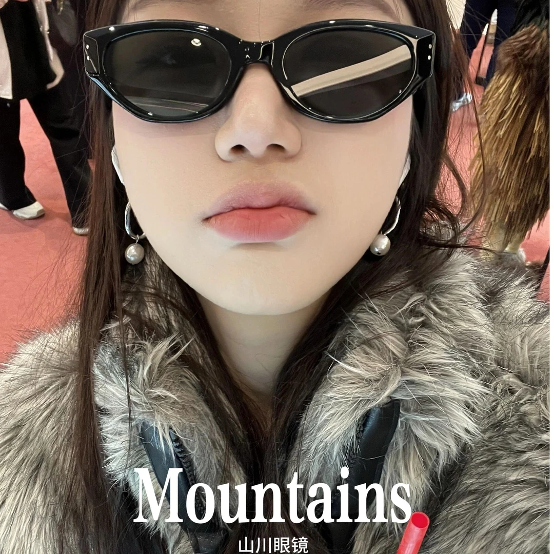GM猫眼墨镜rococo章若楠同款女2024新款高级感太阳镜防紫外线防晒