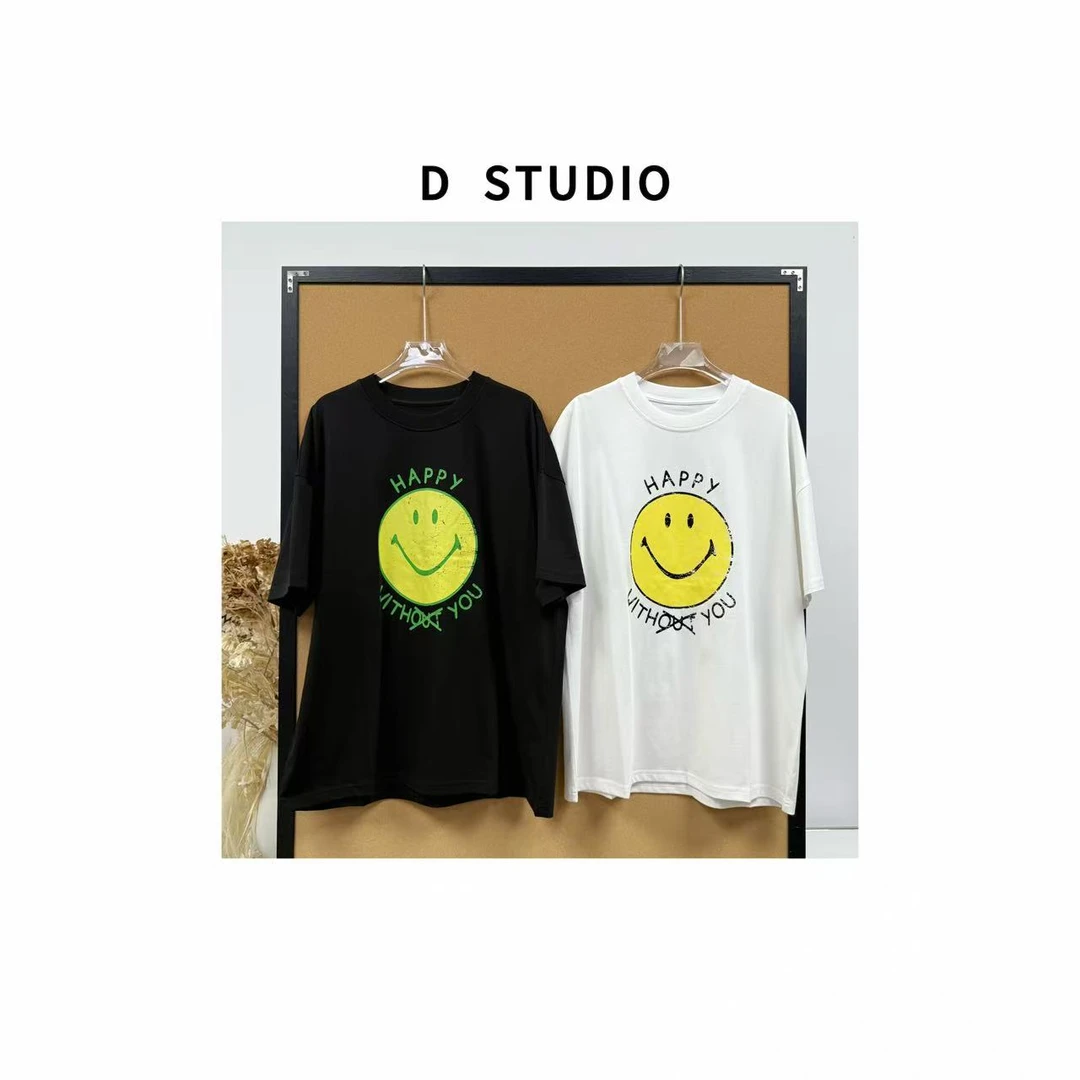 D STUDIO 黄笑脸短袖T恤 D3204