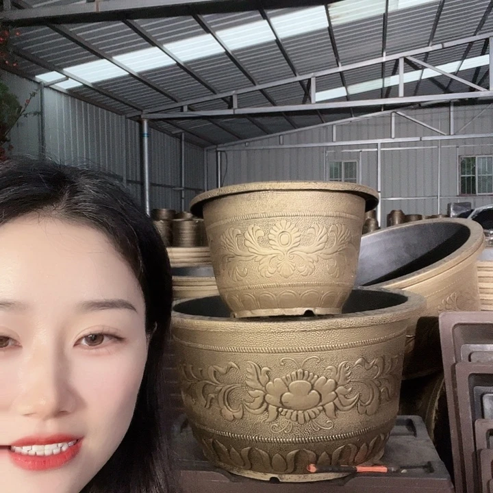 圆形83花盆2个有孔