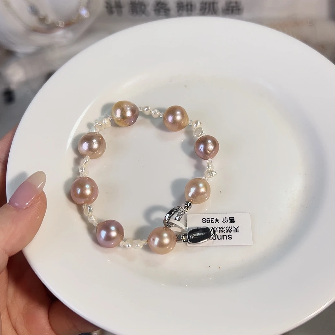 福***蝶合金淡水珍珠天然淡水珍珠