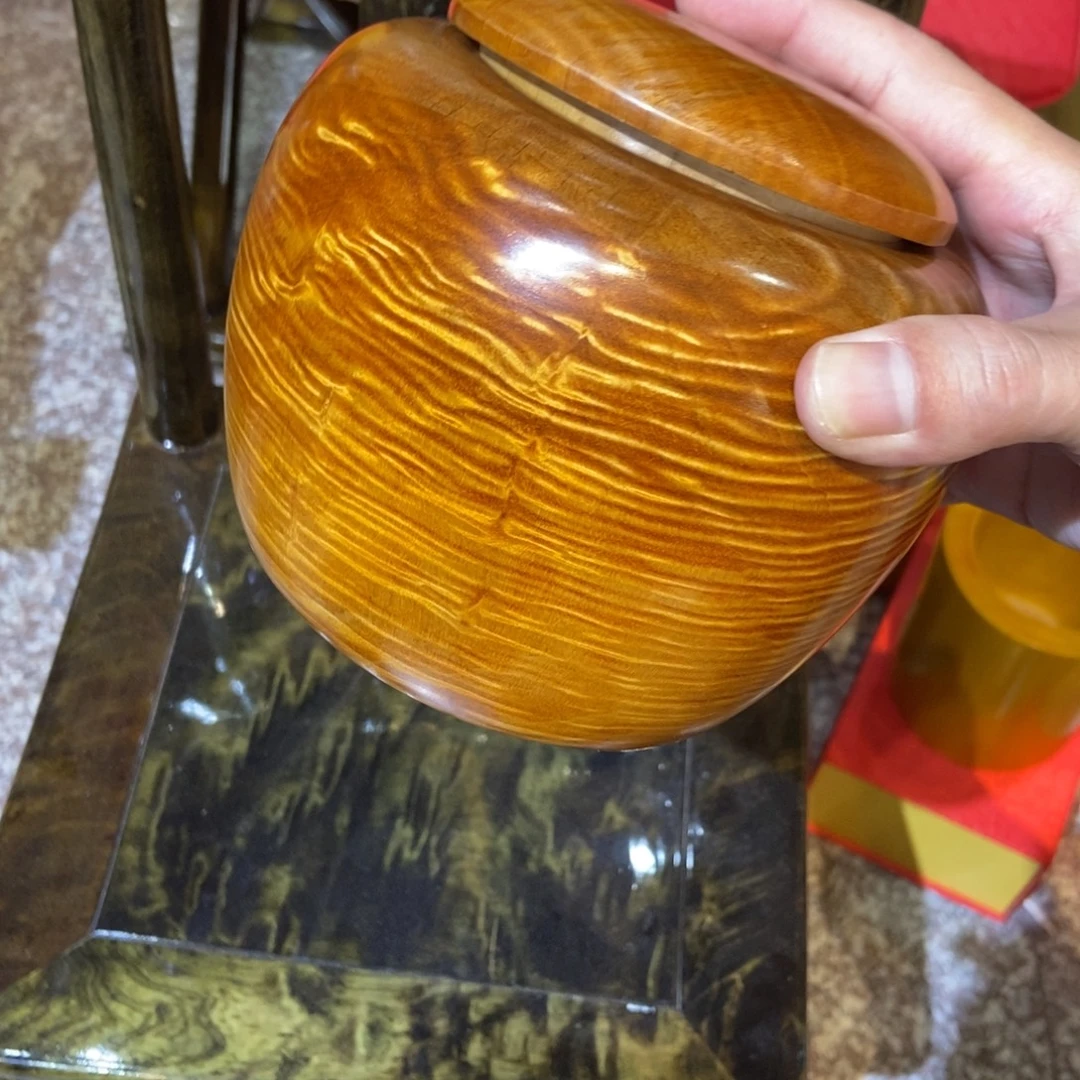 楠木茶叶罐一木挖……